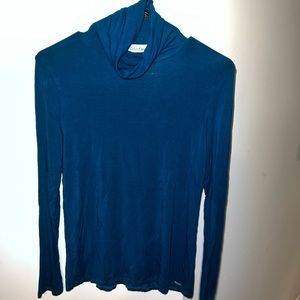 Calvin Klein teal turtle neck